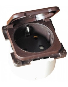 PRESA MP220 CON ATTACCO 220W SHUKO MARRONE