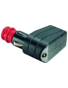 SPINOTTO12V ACCENDISIGARI CURVO 90? CON LED DOPPIO INNESTO