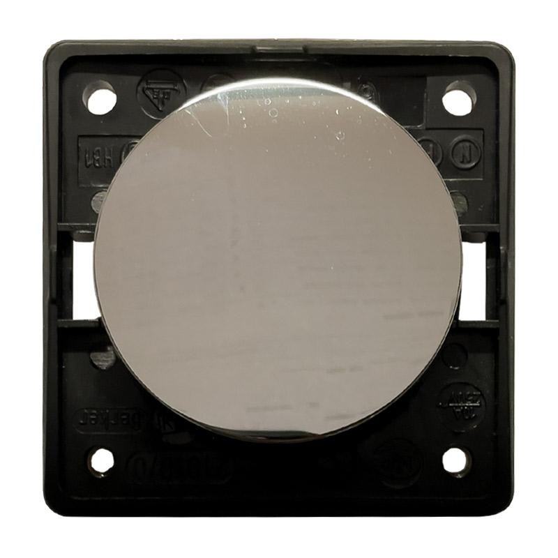 PULSANTE 12 VOLT UNIPOLARE CROMO LUCIDO