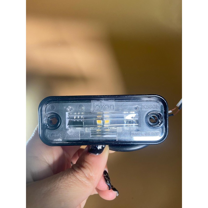 LUCE FANALE TARGA A LED CAVO 200 MM