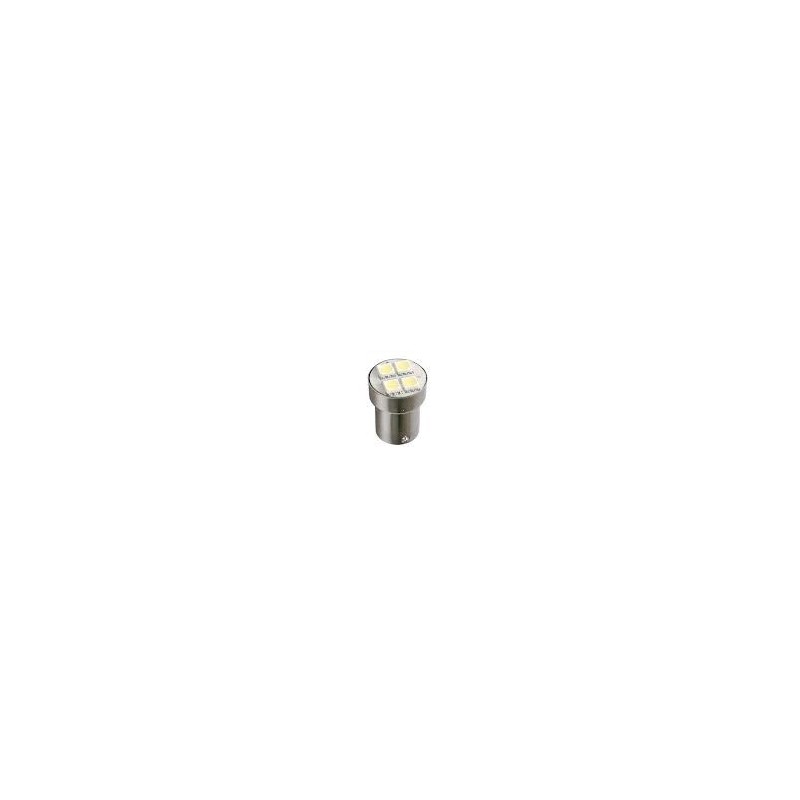 LAMPADA CON INNESTO A BAIONETTA  24V BIANCA 4 LED