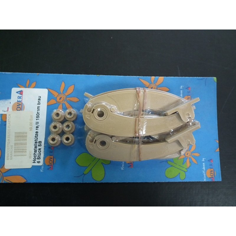 BRACCETTI A BILICO IN  PLASTICA MARRONE PER...