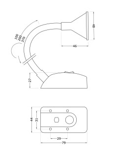 FARETTO DA LETTURA  MOUSE OPEN CROMO 2
