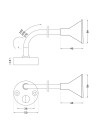 FARETTO DA LETTURA CROMO 200 MM 3000W