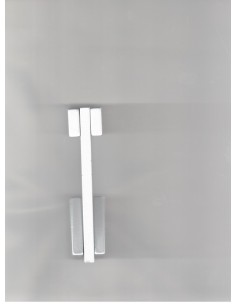 PORTA ABITO/APPENDINO VERNICIATO IN ALLUMINIO 5 CM CON VITI