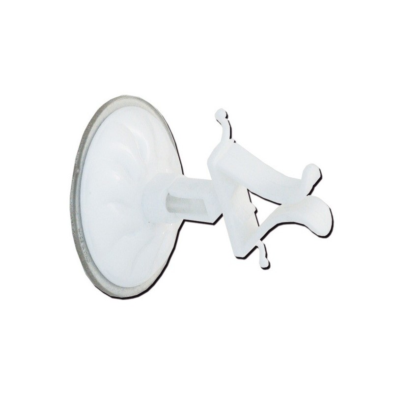 APPENDINO PORTA SCOPA CON VENTOSA IN ABS BIANCO