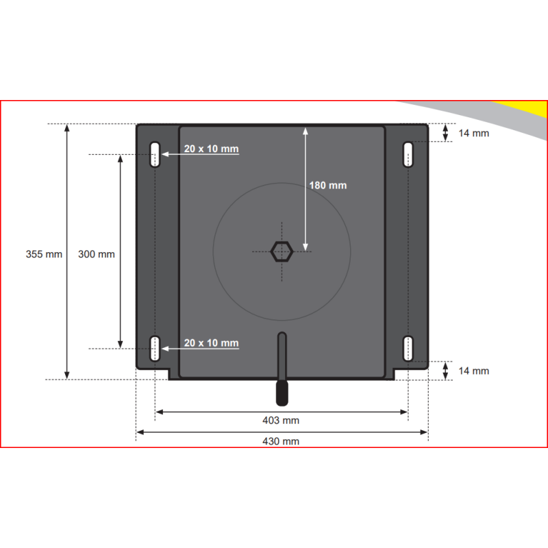 BASE GIREVOLE PER FIAT DUCATO X230 /X244 LATO...