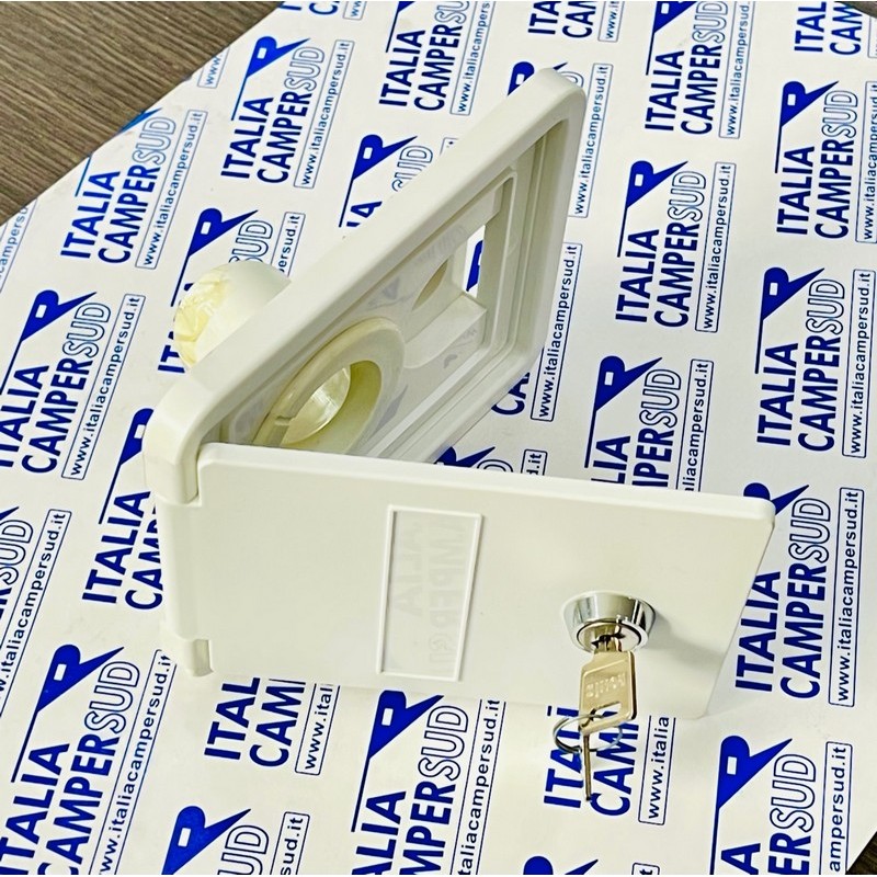 BOCCHETTA AD INCASSO ACQUA CON SPORTELLO E CHIAVE
