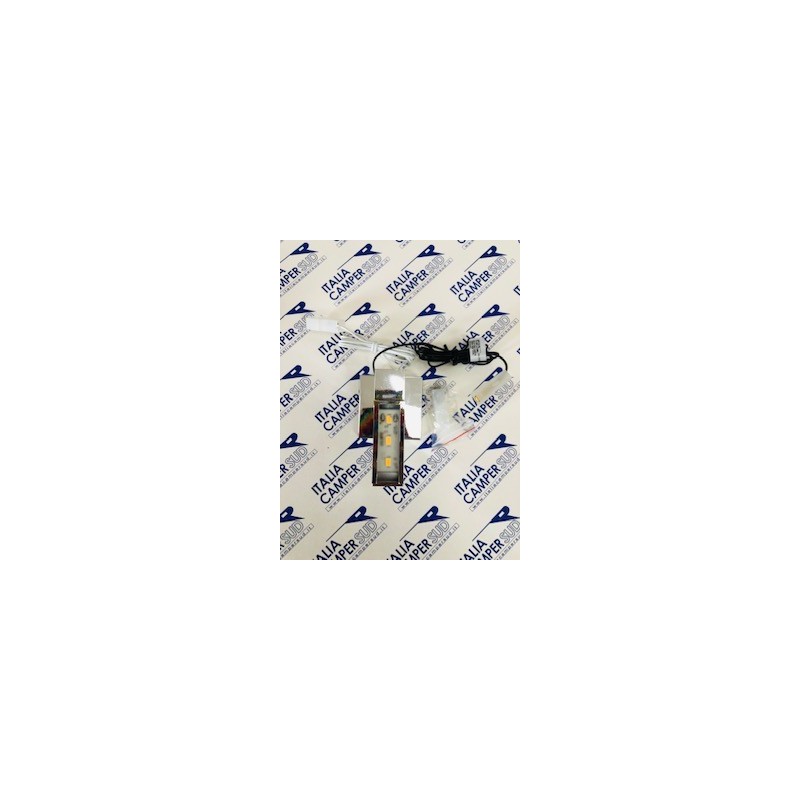 FARETTO CROMATO TRE LED 12 VOLT DA INTERNO CON...