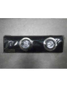 PLAFONIERA DOPPIO FARO CROMATO CON 2 LAMPADINE ALOGENE,...