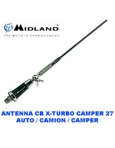 ANTENNA CB MIDLAND MODELLO X-TURBO CAMPER 27 SENZA MASSA