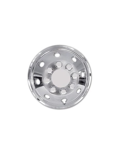 COPRICERCHI CROMO N° 4 PEZZI PER CERCHI 16 CONVESSI PER DUCATO - RENAULT - FORD - IVECO