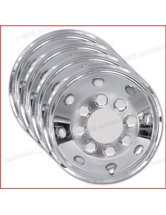 COPRICERCHI CROMO N° 4 PEZZI PER CERCHI 16 CONVESSI PER... 2