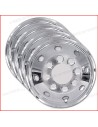 COPRICERCHI CROMO N° 4 PEZZI PER CERCHI 16 CONVESSI PER DUCATO - RENAULT - FORD - IVECO
