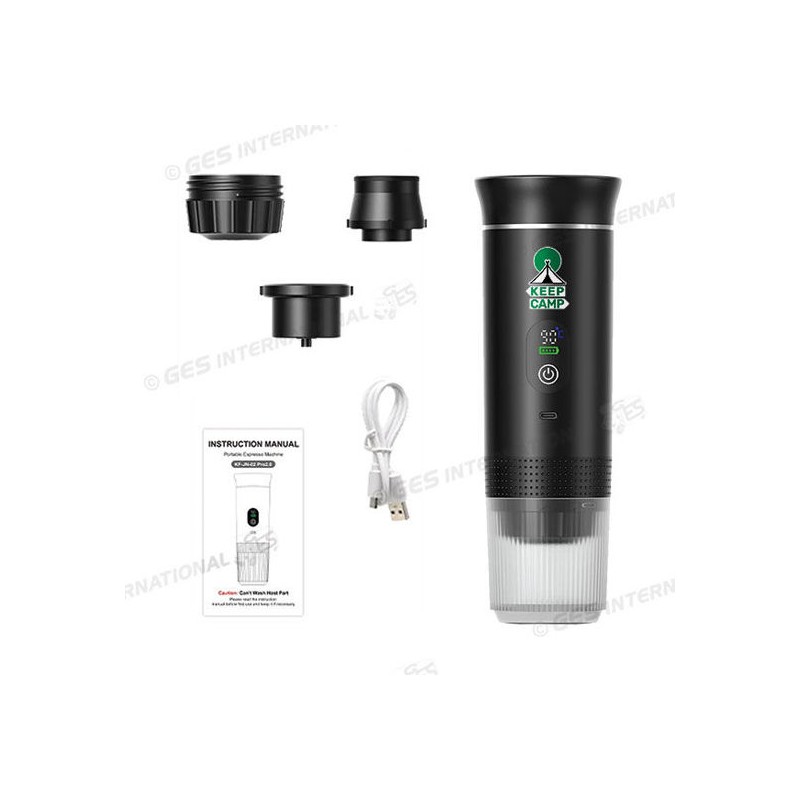 MACCHINETTA PER CAFFE' A BATTERIA COLORE NERO