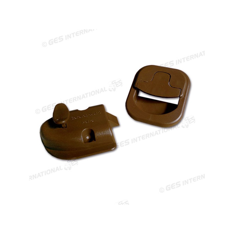 SERRATURA PER TOILETTE MARRONE COMPLETA