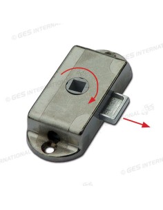 SERRATURA IN ZAMA PER MANIGLIA DA 15 MM CHIUSURA DESTRA 2