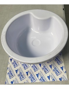 LAVELLO BAGNO COLORE BIANCO IN PLASTICA TONDO
