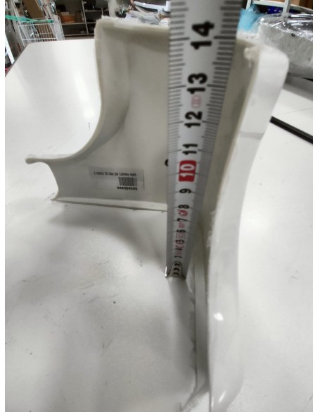 SOPRA PARAURTI POSTERIORE SX COLORE BIANCO IN PLASTICA PER ELNAGH, DORAL, KING