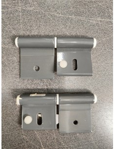 CERNIERE IN ALLUMINIO PER GAVONE COLORE GRIGIO