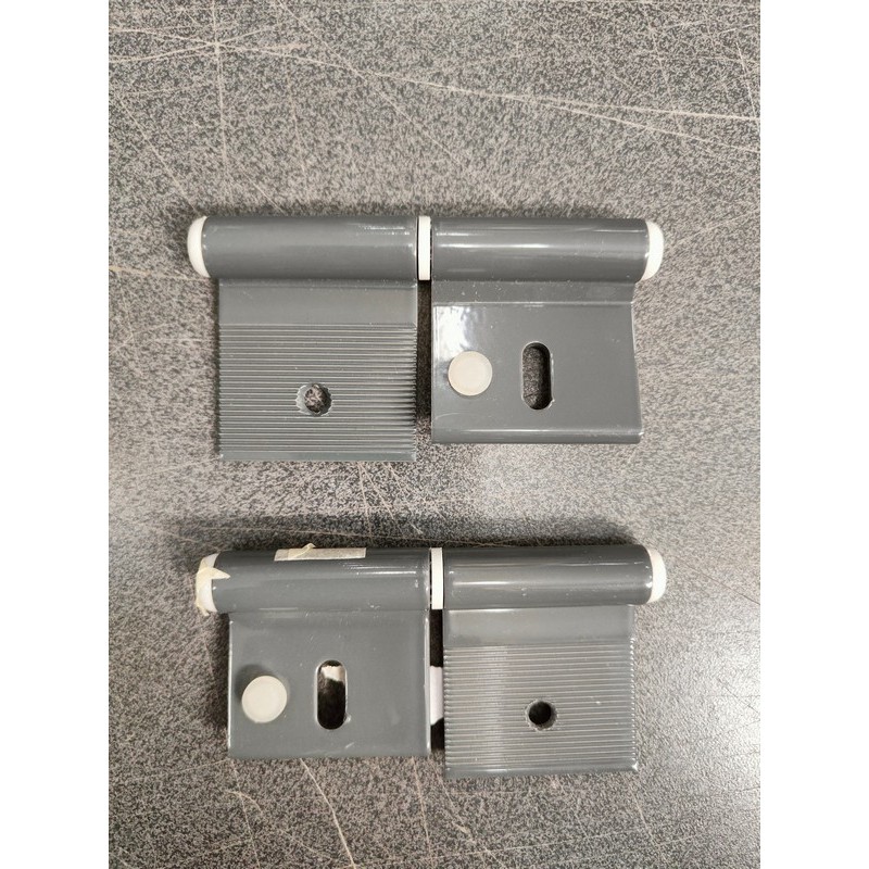 CERNIERE IN ALLUMINIO PER GAVONE COLORE GRIGIO