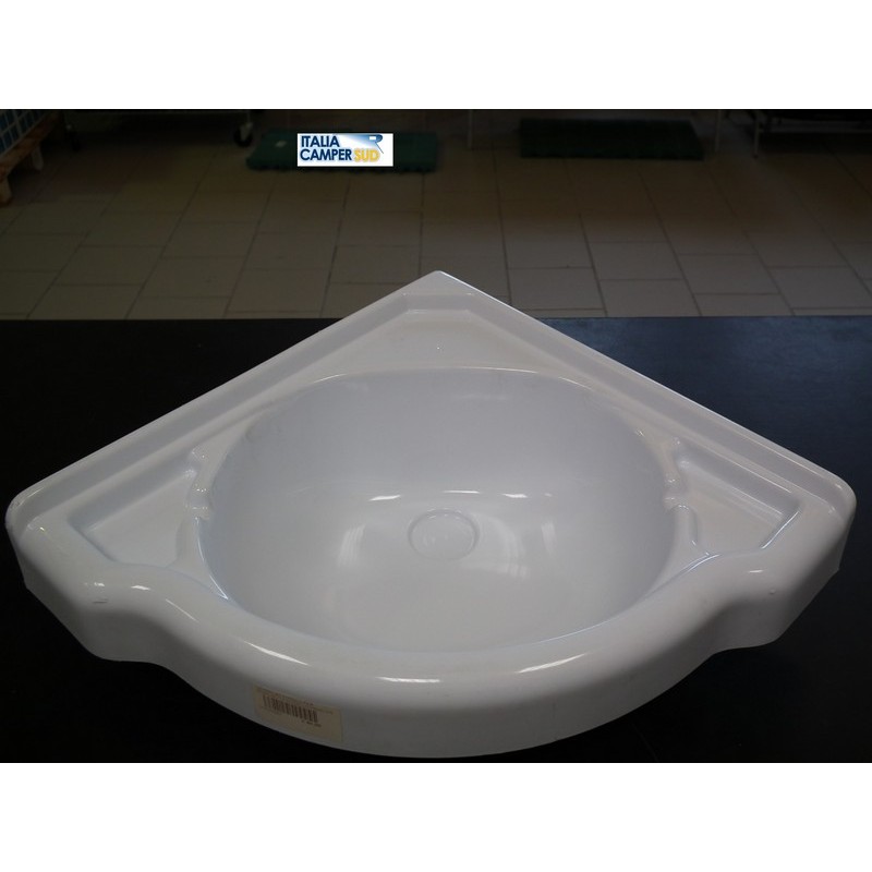 LAVELLO BAGNO COLORE BIANCO AD ANGOLO PER...