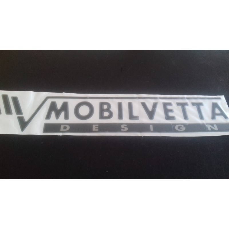 LOGO RESINATO MOBILVETTA COLORE GRIGIO PER...