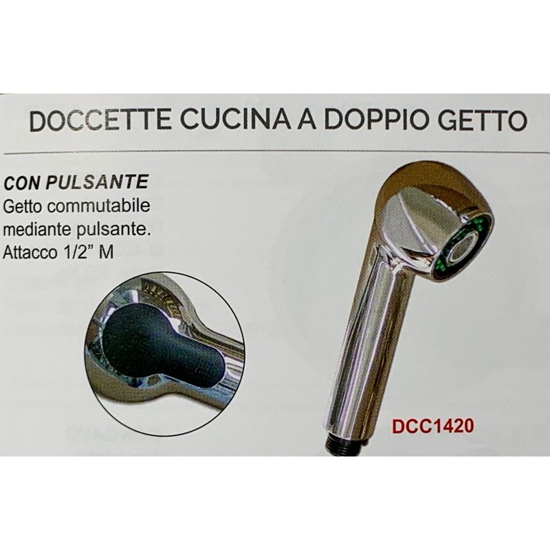 DOCCETTA CUCINA DOPPIO GETTO CROMATA