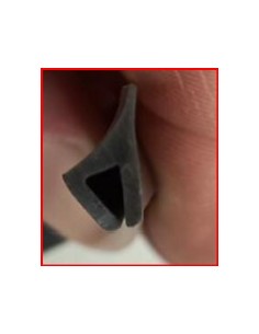 PROFILO IN PLASTICA GRIGIO SCURO PER BANDELLE CAMPER TRIGANO 2