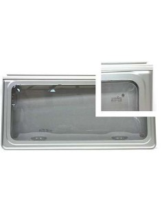 FINESTRA A COMPASSO BORDO GRIGIO MISURA 700X300 MM