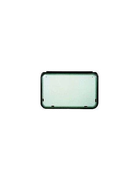 FINESTRA GRIGIA COMPASSO CON SERIGRAFIA NERA CM 700X350 MM SERIE ROXITE POLYPLASTIC