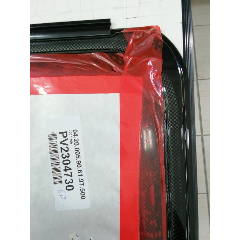 FINESTRA GRIGIA COMPASSO CON SERIGRAFIA NERA CM...