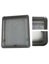FINESTRA POLYPLASTIC 550X550 MM CON SERIGRAFIA GRIGIA OPALINA