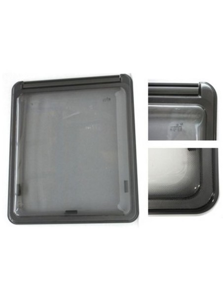 FINESTRA POLYPLASTIC 600X550 MM, CON SERIGRAFIA GRIGIA
