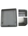 FINESTRA POLYPLASTIC 600X550 MM, CON SERIGRAFIA GRIGIA OPALINA