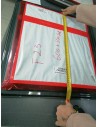 FINESTRA POLYPLASTIC 600X550 MM, CON SERIGRAFIA GRIGIA OPALINA