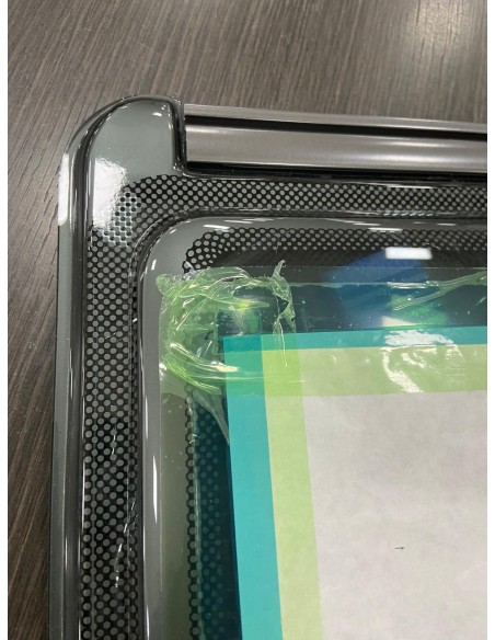 FINESTRA POLYPLASTIC 700X350 MM CON SERIGRAFIA GRIGIA