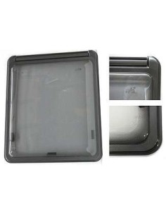 FINESTRA POLYPLASTIC 800X400 MM CON SERIGRAFIA GRIGIA