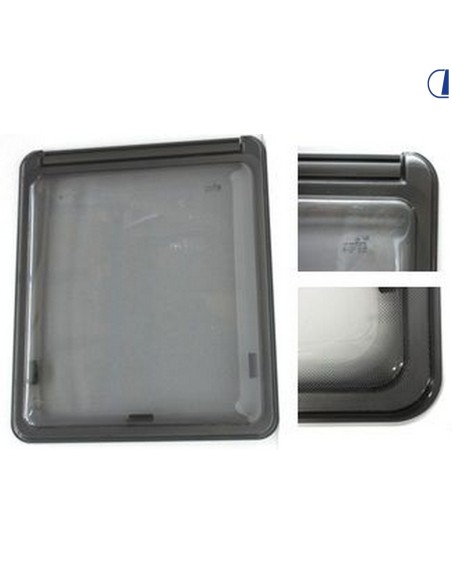 FINESTRA POLYPLASTIC 900X550 MM CON SERIGRAFIA GRIGIA