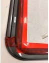 FINESTRA POLIPLASTIC A COMPASSO MISURA 1200X520 MM, CON SERIGRAFIA GRIGIA