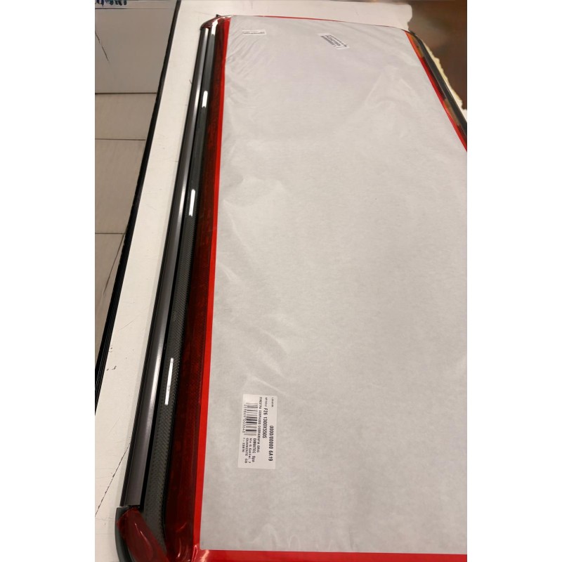 FINESTRA A COMPASSO CON SERIGRAFIA GRIGIA 1300X550