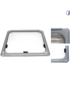 FINESTRA A COMPASSO 1200X520 MM, GRIGIO SCURO