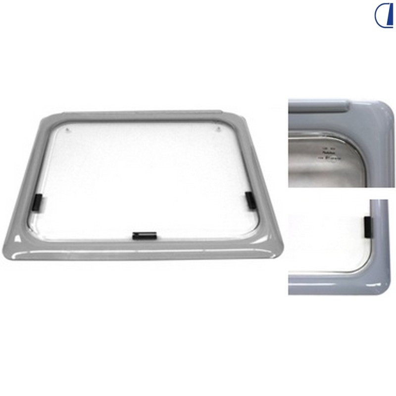 FINESTRA A COMPASSO 1200X520 MM, GRIGIO SCURO