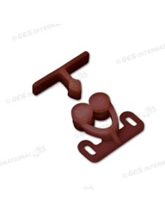 FERMO ANTINE MARRONE CON 2 ROTELLE