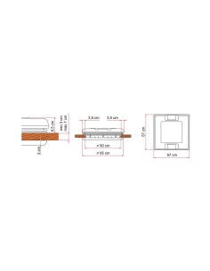 OBLO  VENT 50X50 COLORE CRISTAL FIAMMA 2