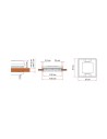 OBLO VENT 50X50 COLORE CRISTAL FIAMMA