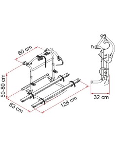 PORTABICI PRO M/N FIAMMA PORTATA MASSIMA 4 BICI
