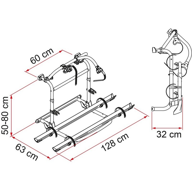 PORTABICI PRO M/N FIAMMA PORTATA MASSIMA 4 BICI
