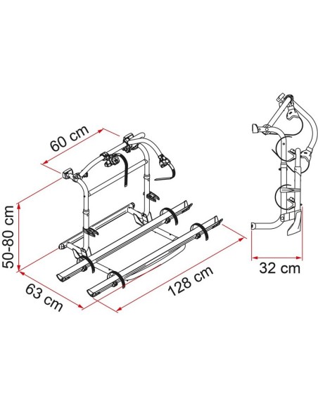 PORTABICI PRO M/N FIAMMA PORTATA MASSIMA 4 BICI