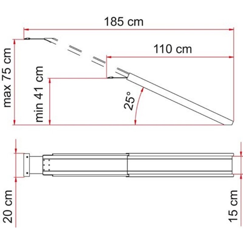 CARRY RAMP FIAMMA RAMPE DI ACCESSO AL GARAGE...